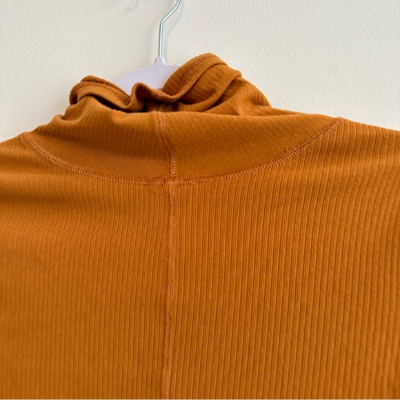 Intimately Free People | Orange Yellow Sydney Bell Sleeve Turtle Neck Top - Picture 5 of 11
